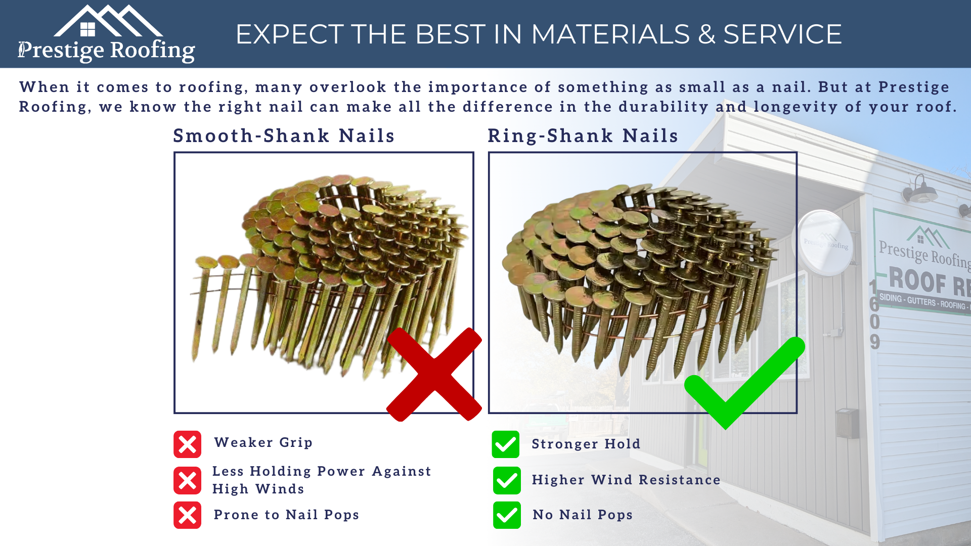 Ring Shank Nails vs Smooth Shank Nails