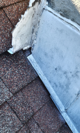 Roof Inspection Found Damaged Flashing